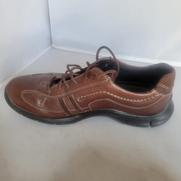 Clarks Wave Shoes Mens 10 M Tract Sneakers Brown Leather Lace Up Round Toe main image 5